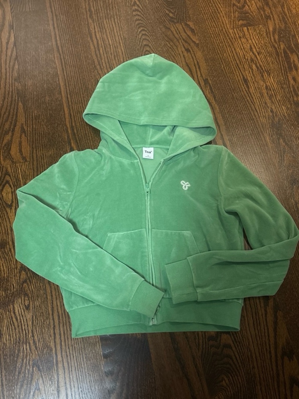 Green TNA zip up hoodie